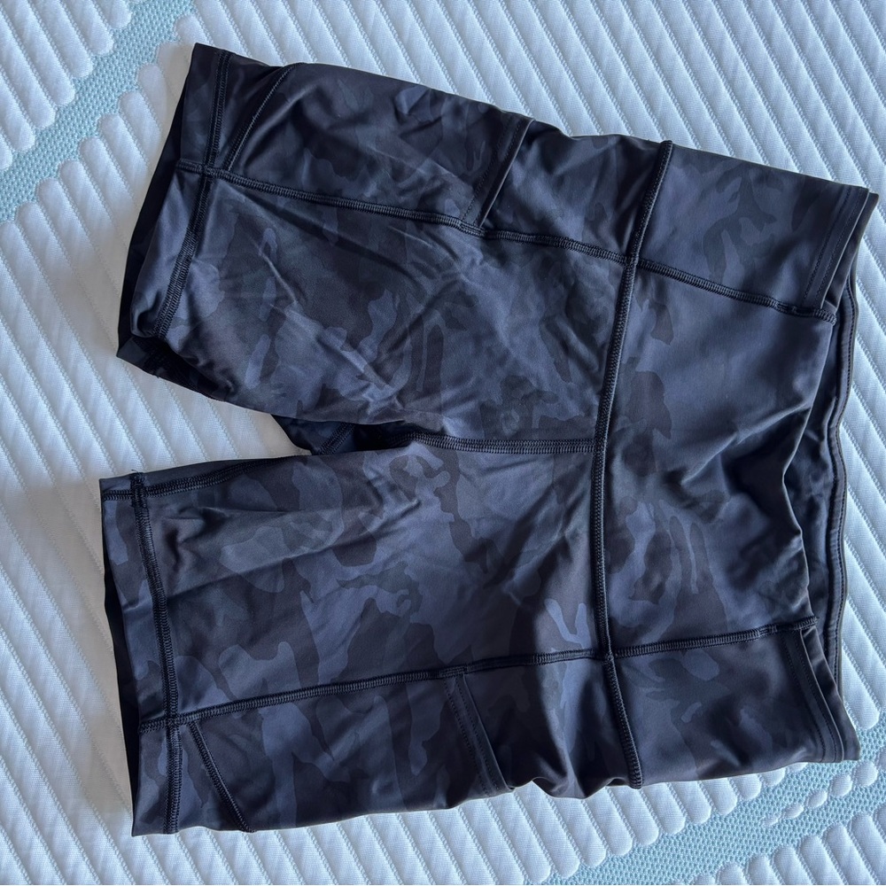 Black Bike Shorts with Smooth Fabric and Wide Waistband